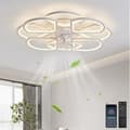 Miniatyrbild 1 av 9: Bomclap Smart Takfläkt 80 cm med Dimmbar LED-lampa - 6 Fläkthastigheter | App & Fjärrkontroll