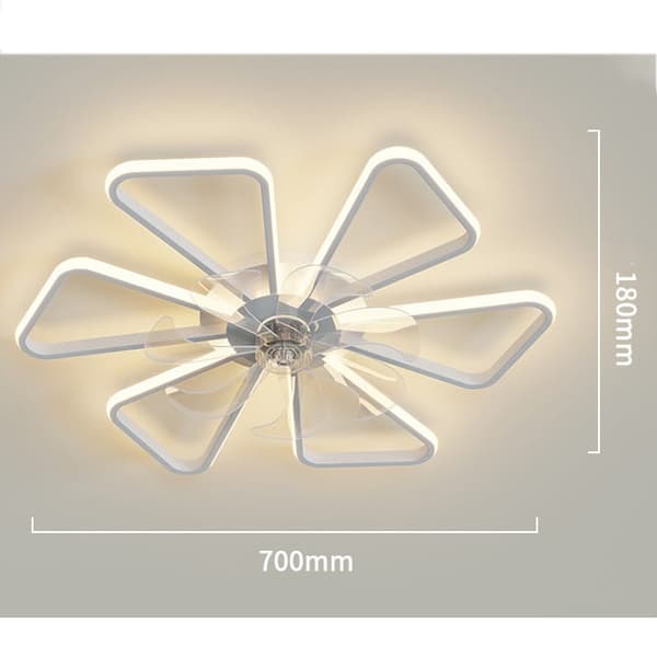 OBOSOE LED-takfläkt 70 cm med fjärrstyrning & app – 6 hastigheter, dimbar