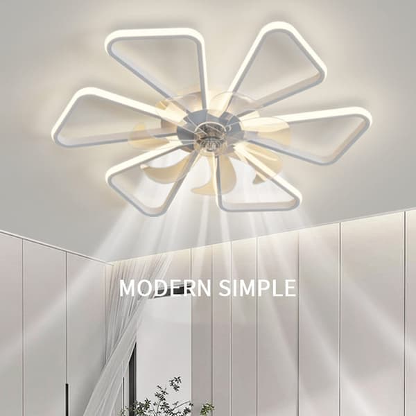 OBOSOE LED-takfläkt 70 cm med fjärrstyrning & app – 6 hastigheter, dimbar