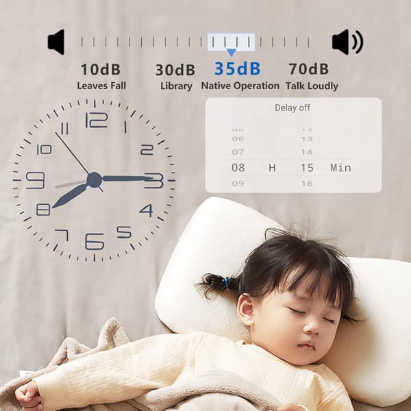 OBOSOE LED-takfläkt 70 cm med fjärrstyrning & app – 6 hastigheter, dimbar