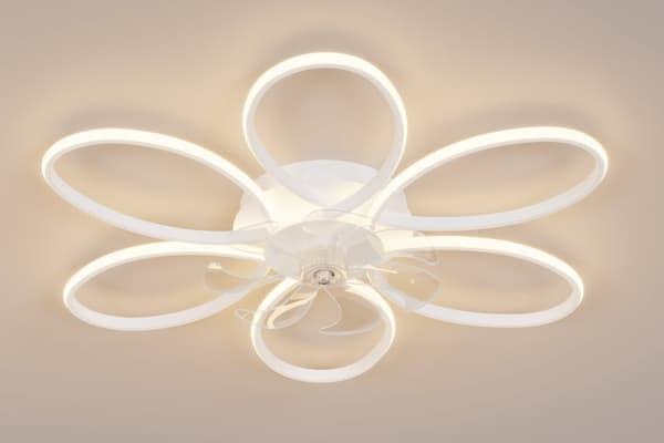 OBOSOE LED-takfläkt 70 cm med fjärrstyrning & app – 6 hastigheter, dimbar