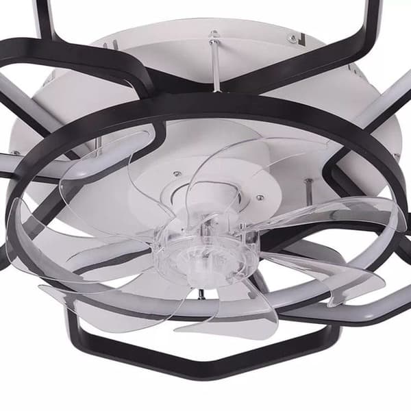 OBOSOE Takfläkt 103 cm med inbyggd LED-belysning – 145 W, 6 hastigheter, dimbar, fjärrkontroll & appstyrning