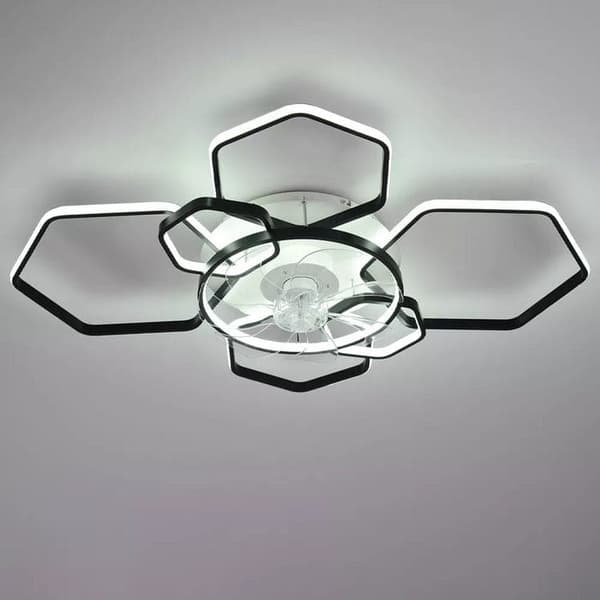 OBOSOE Takfläkt 103 cm med inbyggd LED-belysning – 145 W, 6 hastigheter, dimbar, fjärrkontroll & appstyrning