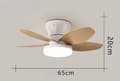 Miniatyrbild 10 av 10: OBOSOE Tyst Takfläkt med Lampa, 65/88/100 cm Flush Montering, Takfläkt med Belysning och Fjärrkontroll
