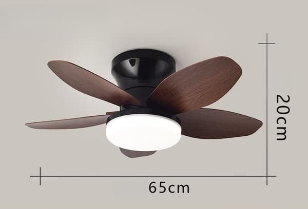 OBOSOE Tyst Takfläkt med Lampa, 65/88/100 cm Flush Montering, Takfläkt med Belysning och Fjärrkontroll