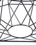 Miniatyrbild 5 av 7: Taklampa Svart Metall 1 Lampa Burform Geometrisk Öppen trådskärm