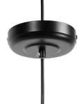 Miniatyrbild 5 av 7: Taklampa Svart Metall Öppen Rund Trådskärm Metall Industriell Design