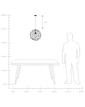 Miniatyrbild 7 av 7: Taklampa Svart Metall Öppen Rund Trådskärm Metall Industriell Design