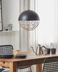 Miniatyrbild 4 av 8: Hängande Lampa 1 Ljus Glob Svart Modern