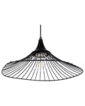 Miniatyrbild 5 av 8: Taklampa Svart Tråd Öppen Skärm Metall Industriell design