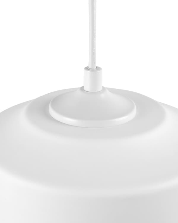Hängande Taklampa Vit Transparent Glas Skärm Geometrisk Rund Modern Design