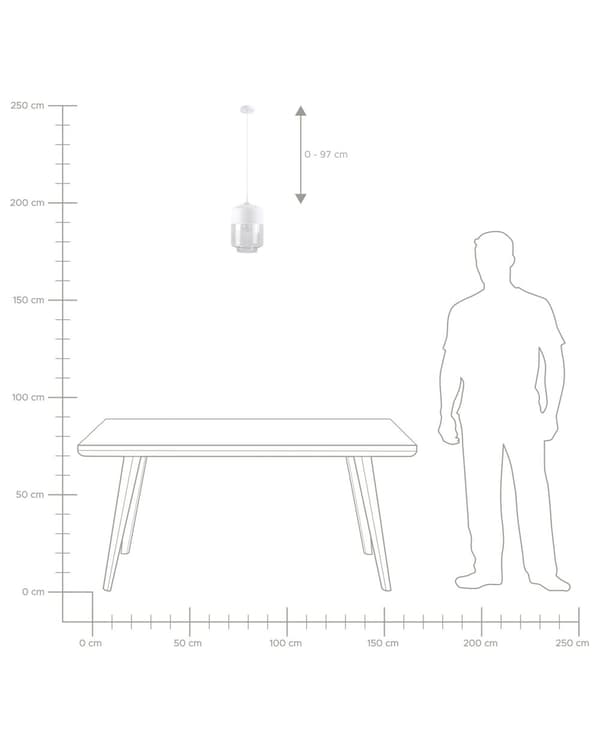 Hängande Taklampa Vit Transparent Glas Skärm Geometrisk Rund Modern Design