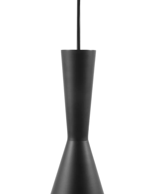 Hängande Taklampa Svart med Guld Skärm Geometrisk Kon Modern Minimalistisk Design