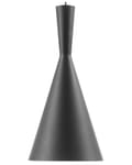 Miniatyrbild 1 av 7: Hängande Taklampa Svart med Guld Skärm Geometrisk Kon Modern Minimalistisk Design