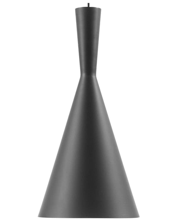 Hängande Taklampa Svart med Guld Skärm Geometrisk Kon Modern Minimalistisk Design
