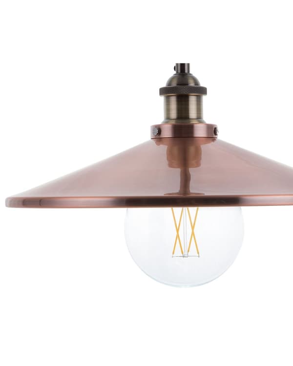 Pendellampa Koppar Metall Modern Industriell design Taklampa