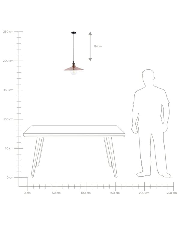 Pendellampa Koppar Metall Modern Industriell design Taklampa