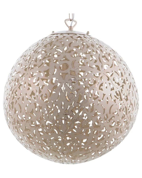 Hängande Lampa Guld Metall Orientalisk Glob Taklampa