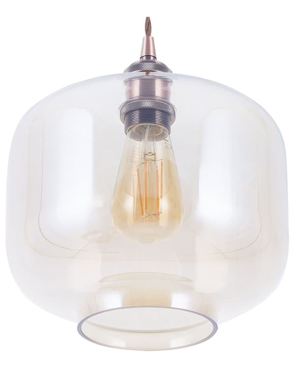 Pendellampa Transparent Glas Arbetslampa Industriell Klassisk Edison