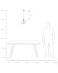 Miniatyrbild 8 av 8: Pendellampa Transparent Glas Arbetslampa Industriell Klassisk Edison
