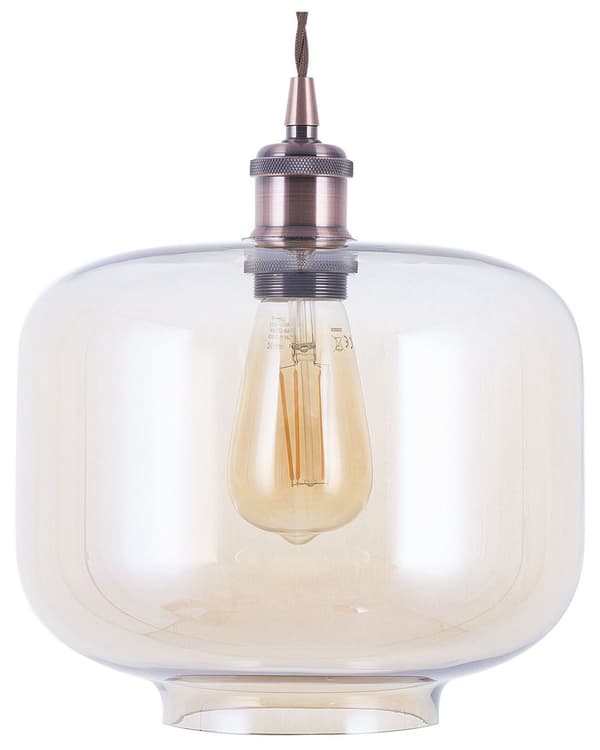 Pendellampa Transparent Glas Arbetslampa Industriell Klassisk Edison