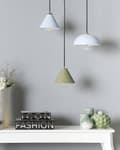 Miniatyrbild 4 av 9: Taklampa Blå Metall 162 cm Hängande Modern
