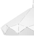 Miniatyrbild 6 av 8: Taklampa Vit Metall 112 cm Hängande Svetsad Geometrisk Skärm Industriell