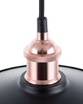Miniatyrbild 7 av 8: Hängande Lampa Svart Metall Industriell Stil Taklampa 22 cm