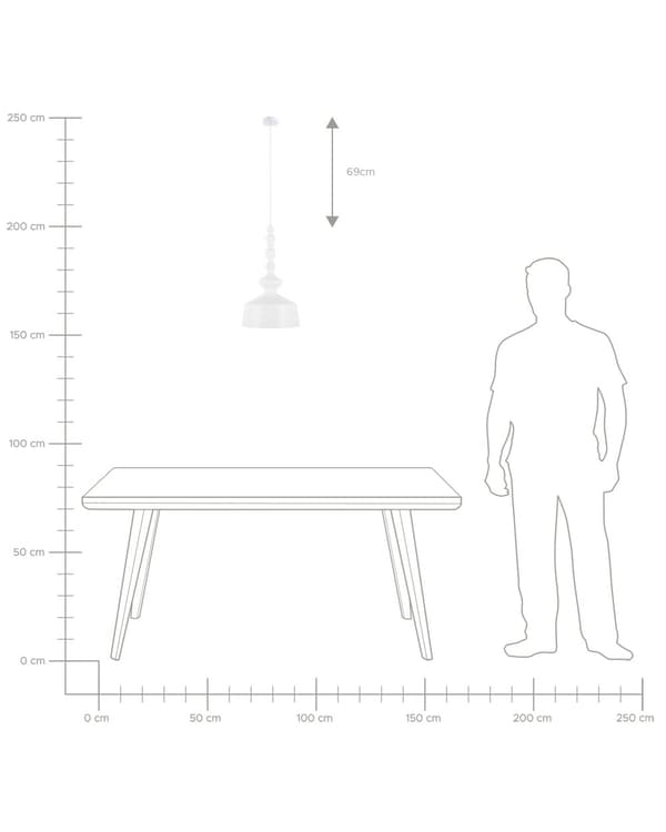 Taklampa Svart Metall Modern Klockform Elegant Kök
