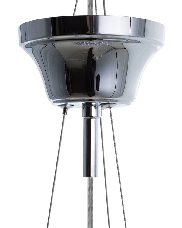 Taklampa Silver Kristaller 110 cm Hängande Omgivande Ljus Glam