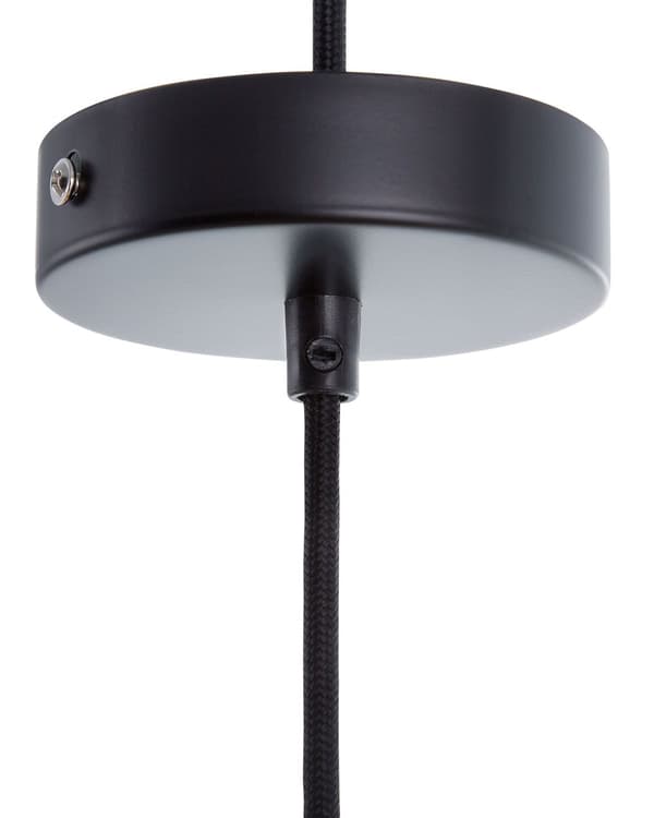 Hängande Lampa Svart Metall Industriell Stil Taklampa 30 cm