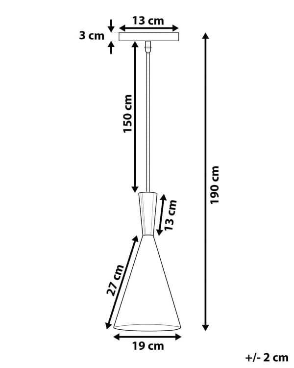 Hängande Taklampa Grå Skärm Geometrisk Kon Modern Minimalistisk Design