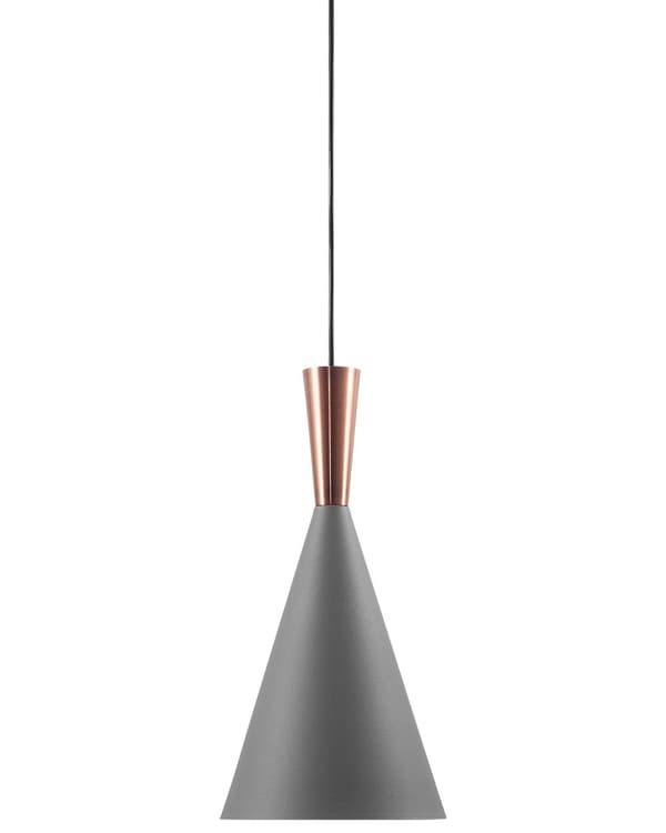 Hängande Taklampa Grå Skärm Geometrisk Kon Modern Minimalistisk Design