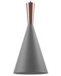 Miniatyrbild 1 av 9: Hängande Taklampa Grå Skärm Geometrisk Kon Modern Minimalistisk Design