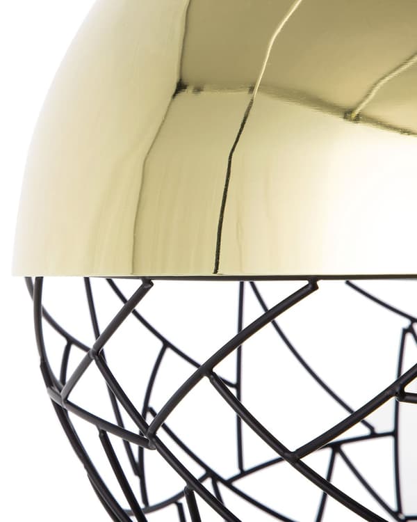 Hängande Lampa Guld och Svart 1 Lampa Glob Modern
