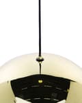 Miniatyrbild 7 av 9: Hängande Lampa Guld och Svart 1 Lampa Glob Modern