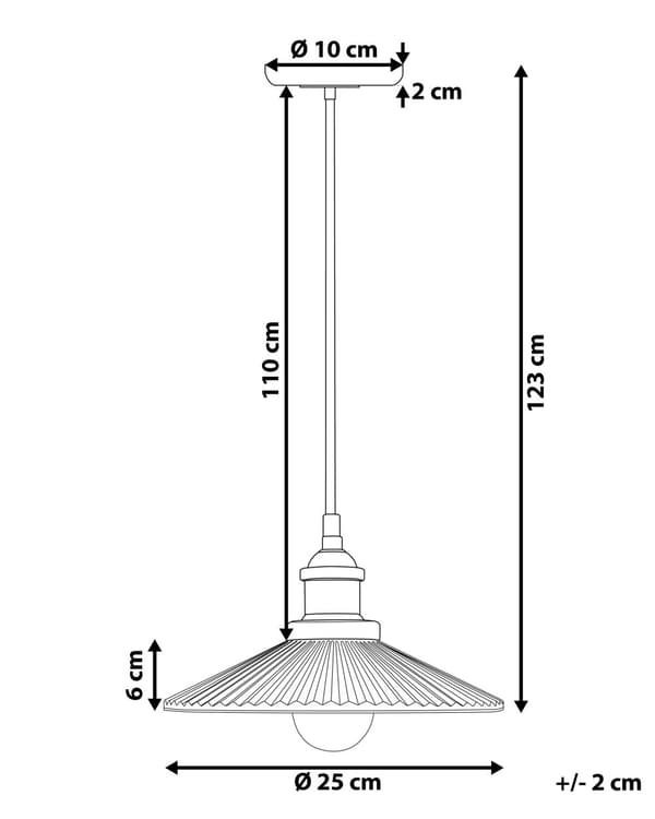 Taklampa Transparent Glas Koppar Vintage Industriell Taklampa