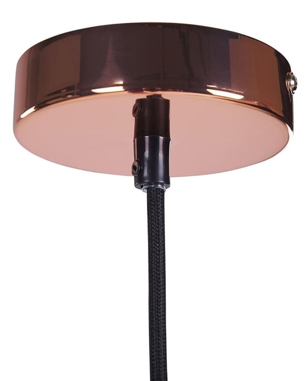 Taklampa Transparent Glas Koppar Vintage Industriell Taklampa