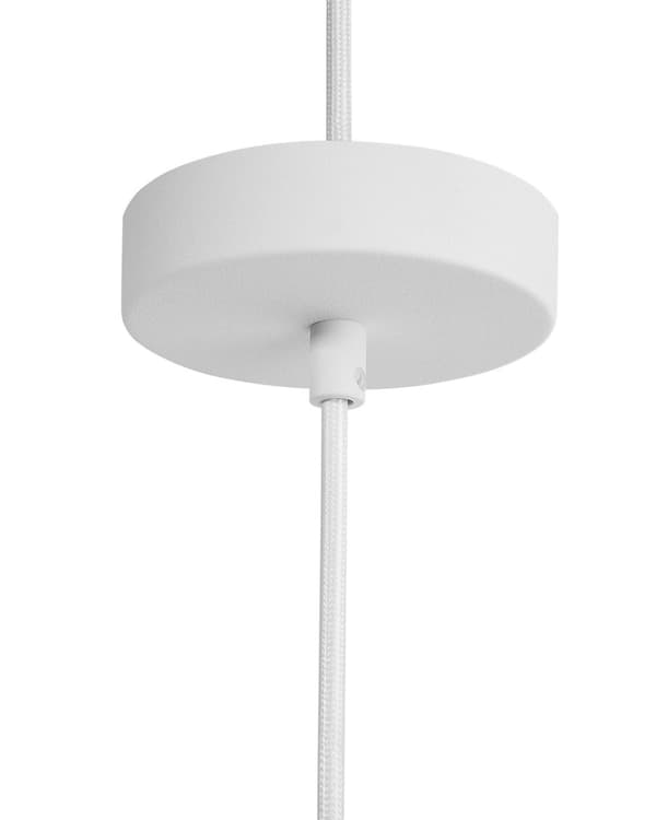Hänglampa 1 Lampa Vit Halv Glob Metall Industriell Modern