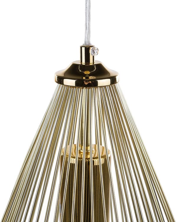 Hänglampa Guld Trådskärm Geometrisk Burskärm Metall Industriell design