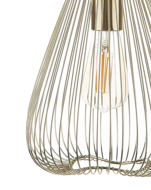 Hänglampa Guld Trådskärm Geometrisk Burskärm Metall Industriell design