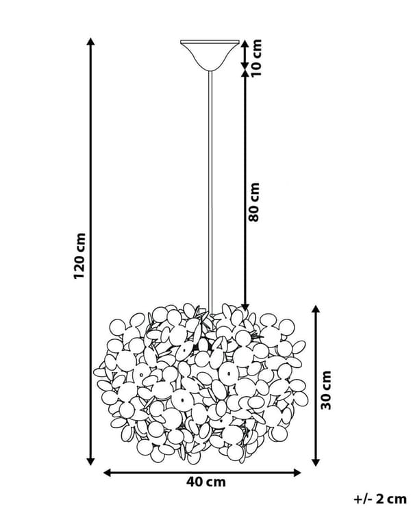 Taklampa Vit Plast Irregjulär form Dekorativ Blombukett Skärm Hänglampa