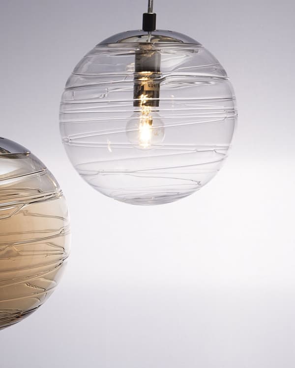 Hängande Lampa Transparent Glas Modern Glob Taklampa