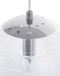Miniatyrbild 7 av 10: Hängande Lampa Transparent Glas Modern Glob Taklampa