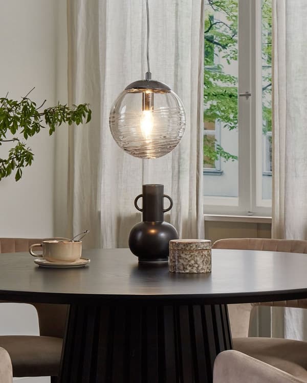 Hängande Lampa Transparent Glas Modern Glob Taklampa