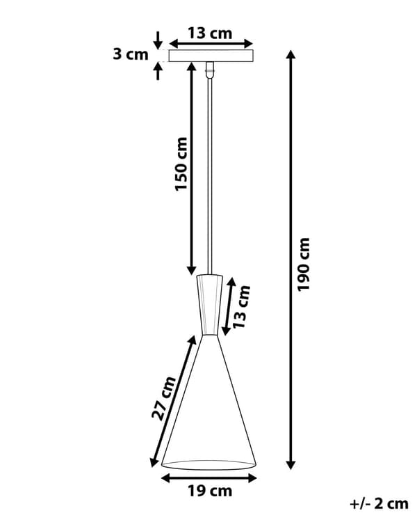 Hängande Lampa Svart Skärm Geometrisk Kon Modern Minimalistisk Design
