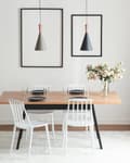 Miniatyrbild 4 av 8: Hängande Lampa Svart Skärm Geometrisk Kon Modern Minimalistisk Design