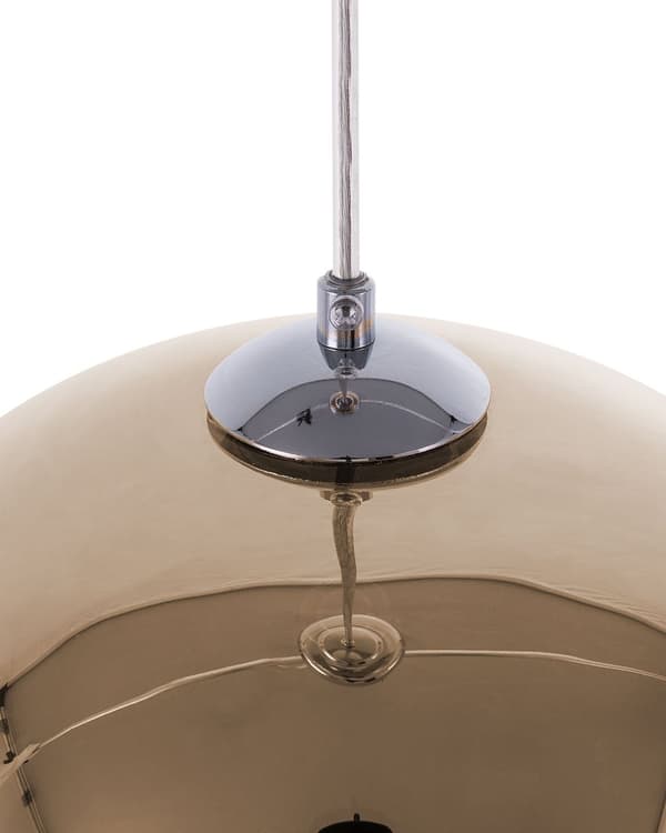 Taklampa Guld Glas Rund Glob Form 1 Lampa Modern