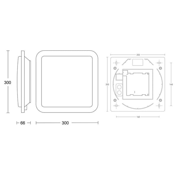 Steinel 052539 RS LED D2 S LED-takbelysning med rörelsedetektor LED LED fast installerad 8.8 W Silver