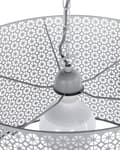 Miniatyrbild 6 av 9: Taklampa Silver Metall Rund Romantisk Dekorativ Funktionell Trumformad